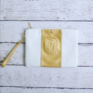 Monogrammed small tote initials MC